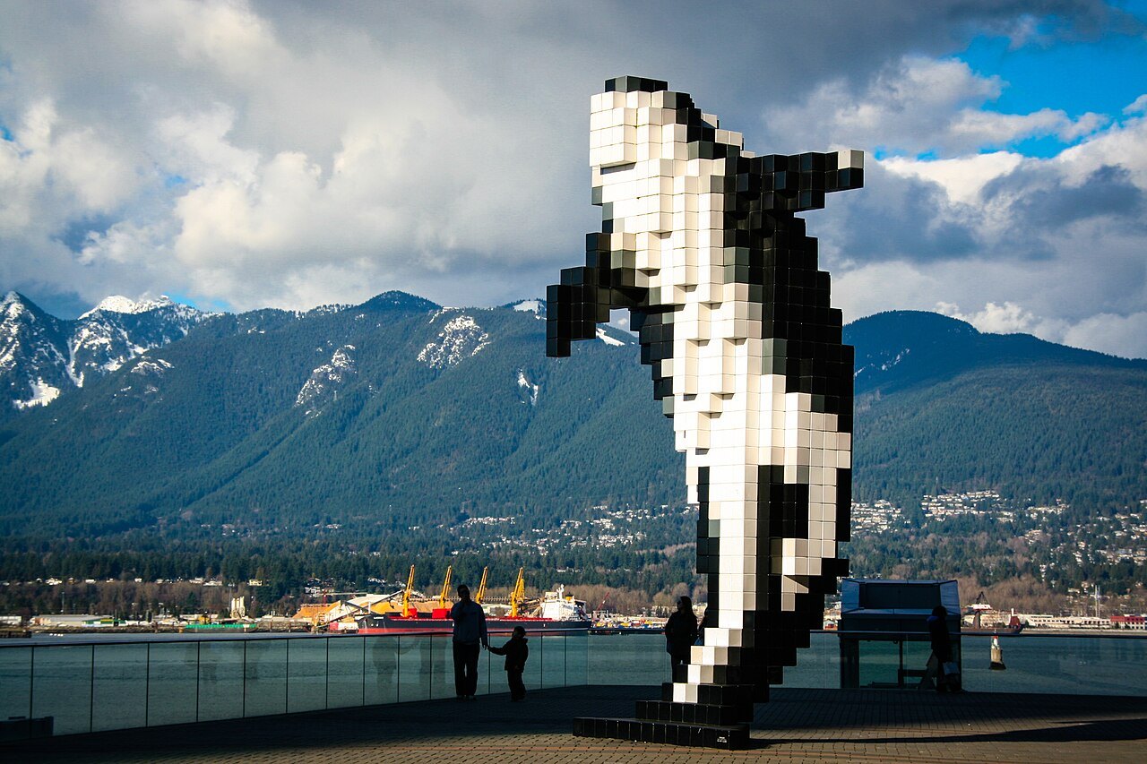 Digital Orca by Douglas Coupland, photographed by Philip Jama